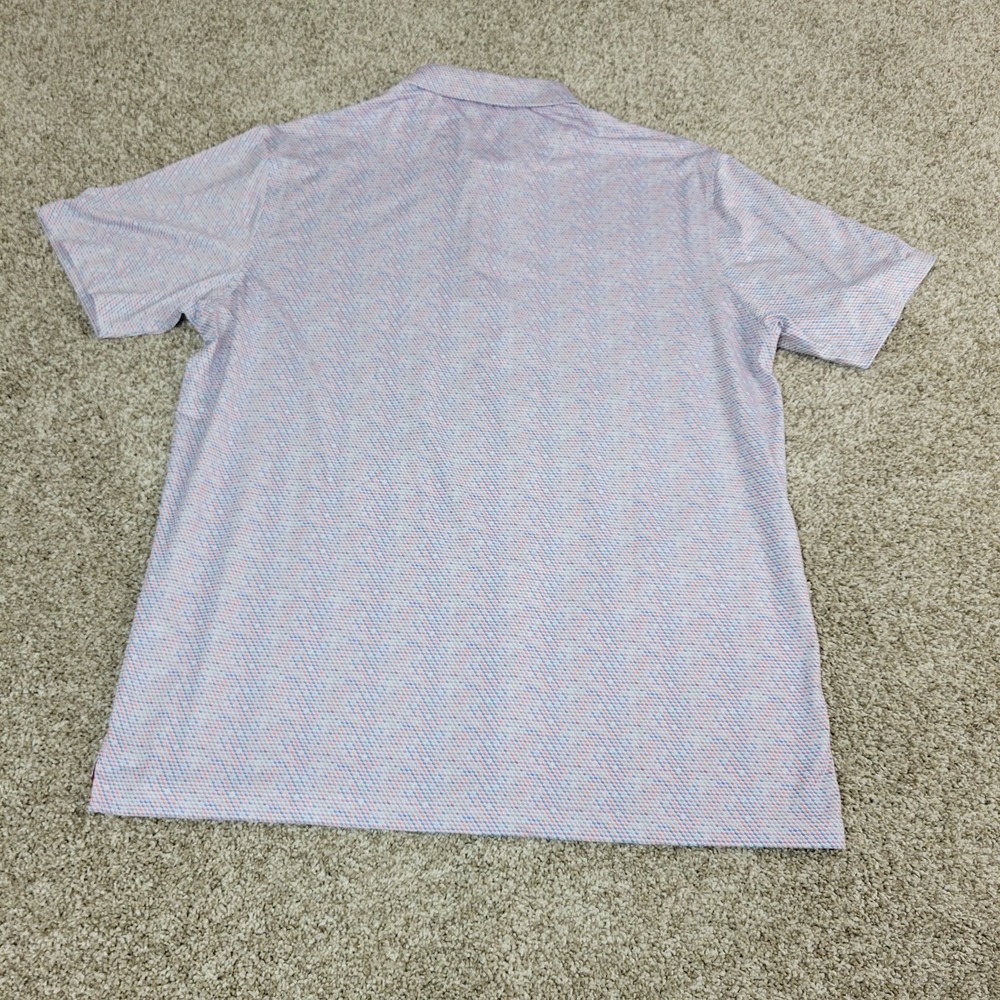 Maelreg Mens XL Multicolor AOP Geometric Performance Stretch Polo SS - Picture 3 of 6